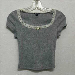 Lace & Rose Pointelle wild fable shirt